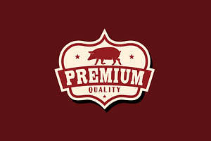 Pig Farm or Pork Restaurant Logo, a Branding & Logo Template by Atlantis X Nurman Arbai