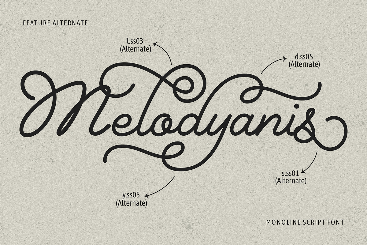 Bernadyans - Monoline Script Font, a Script Font by Inviline.co (Photo 5 of 12)