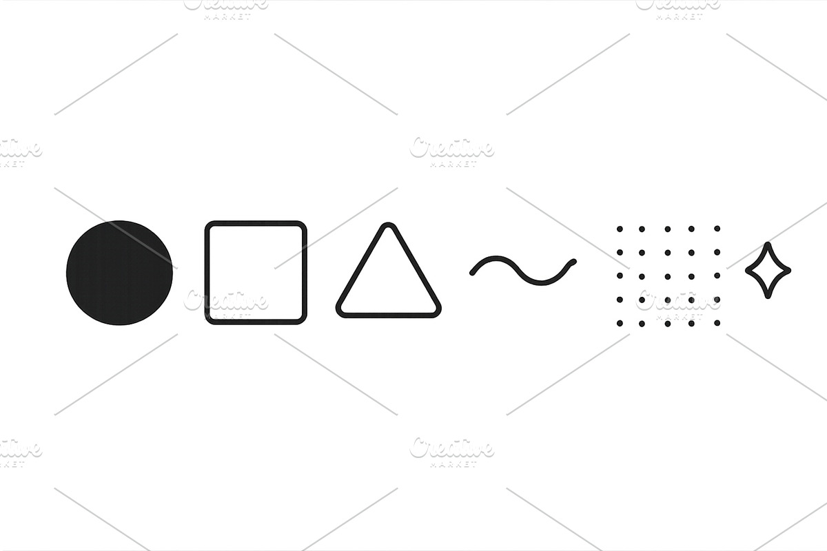 Geometric shapes and patterns, an Illustration by ZinetroN
