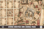 Sewing Christmas Junk Journal Pages, a Background Graphic by Markicha Art (Thumbnail 1 of 5)