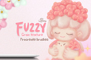 Fuzzy iBox procreate grain brushes, a Brush Add-On by ProcreateiBox (Thumbnail 1 of 8)