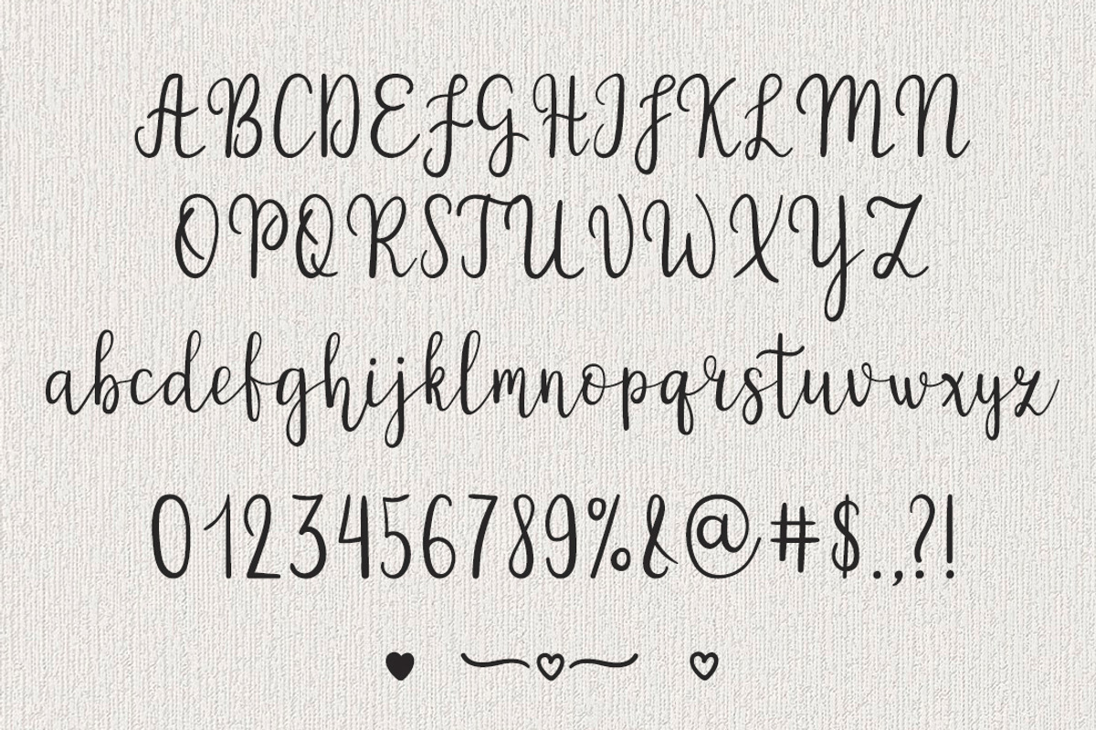Love font, a Script Font by JuliaKJ (Photo 3 of 5)