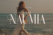 Naumia, a Serif Font by Kenrichi (Thumbnail 1 of 10)