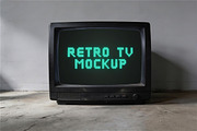 Retro TV Mockup, a Product Mockup by Pitchlook.Studio (Thumbnail 4 of 4)