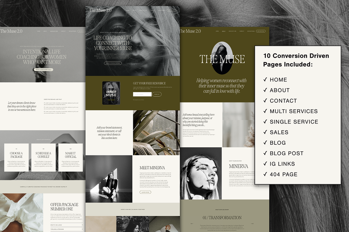 Luxury Squarespace Website Template preview 2