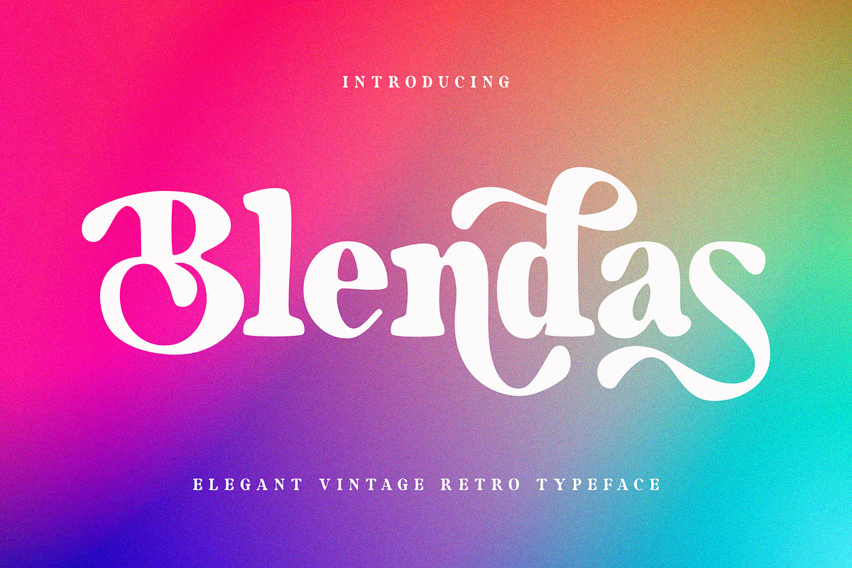 Blendas | Elegant Vintage Typeface, a Font by Sealoung (Photo 1 of 13)