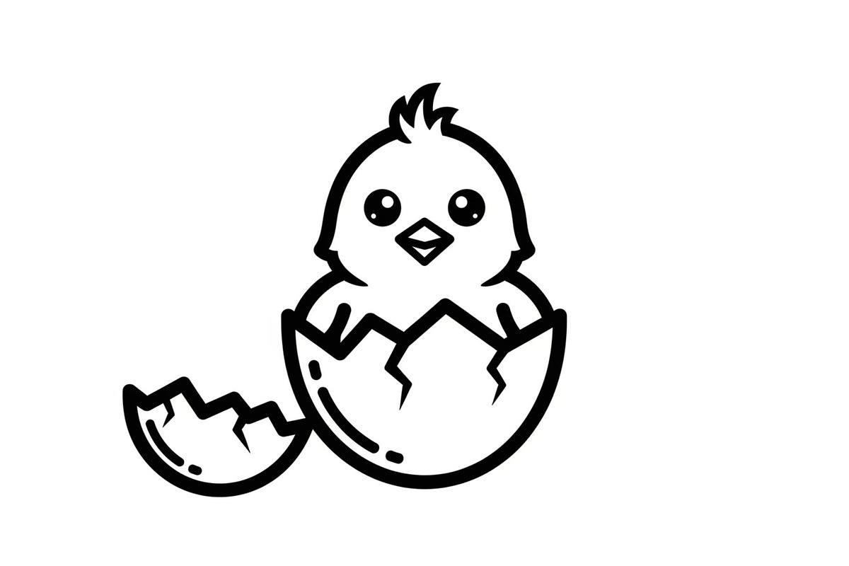 Cute Easter Chick Hatch Vector Bundl, an Illustration by jahid234 (Photo 38 of 51)