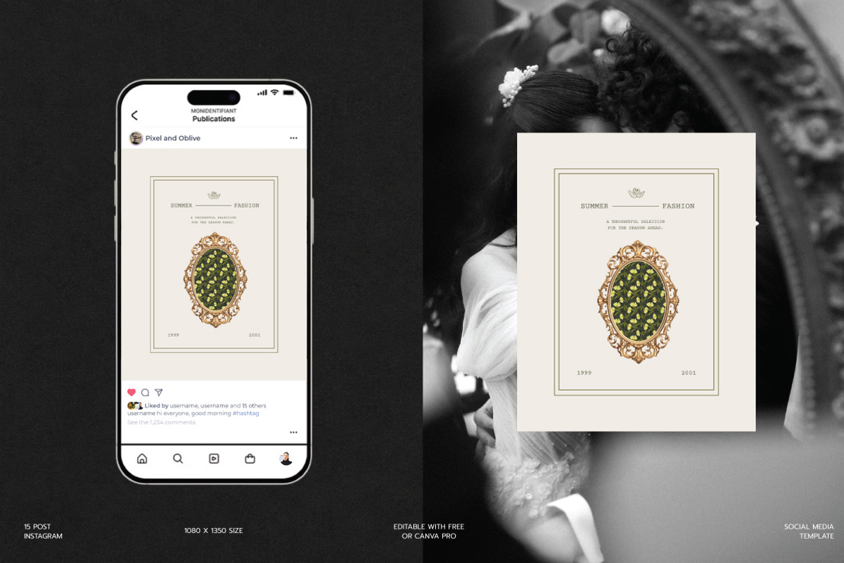 ROME / Post Social Media KIT, a Social Media Template by Pixel And Oblivé (Photo 2 of 6)