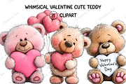Whimsical Valentine Cute Teddy, an Illustration by Creative Art (Thumbnail 1 of 9)