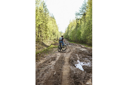 The female cyclist riding on her, a Sports & Recreation Photo by Northern Life