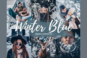 WINTER BLUE Mobile Lightroom Presets