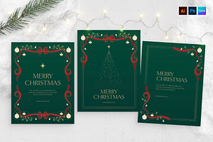 Traditional Christmas Flyer Template, a Flyer Template by BrandPacks