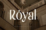 Royal - Modern Unique Display Font, a Serif Font by Sensatype (Thumbnail 1 of 15)