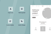 Creative Agency Wireframe Website, a Wireframe Template by INSPR STD (Thumbnail 2 of 6)