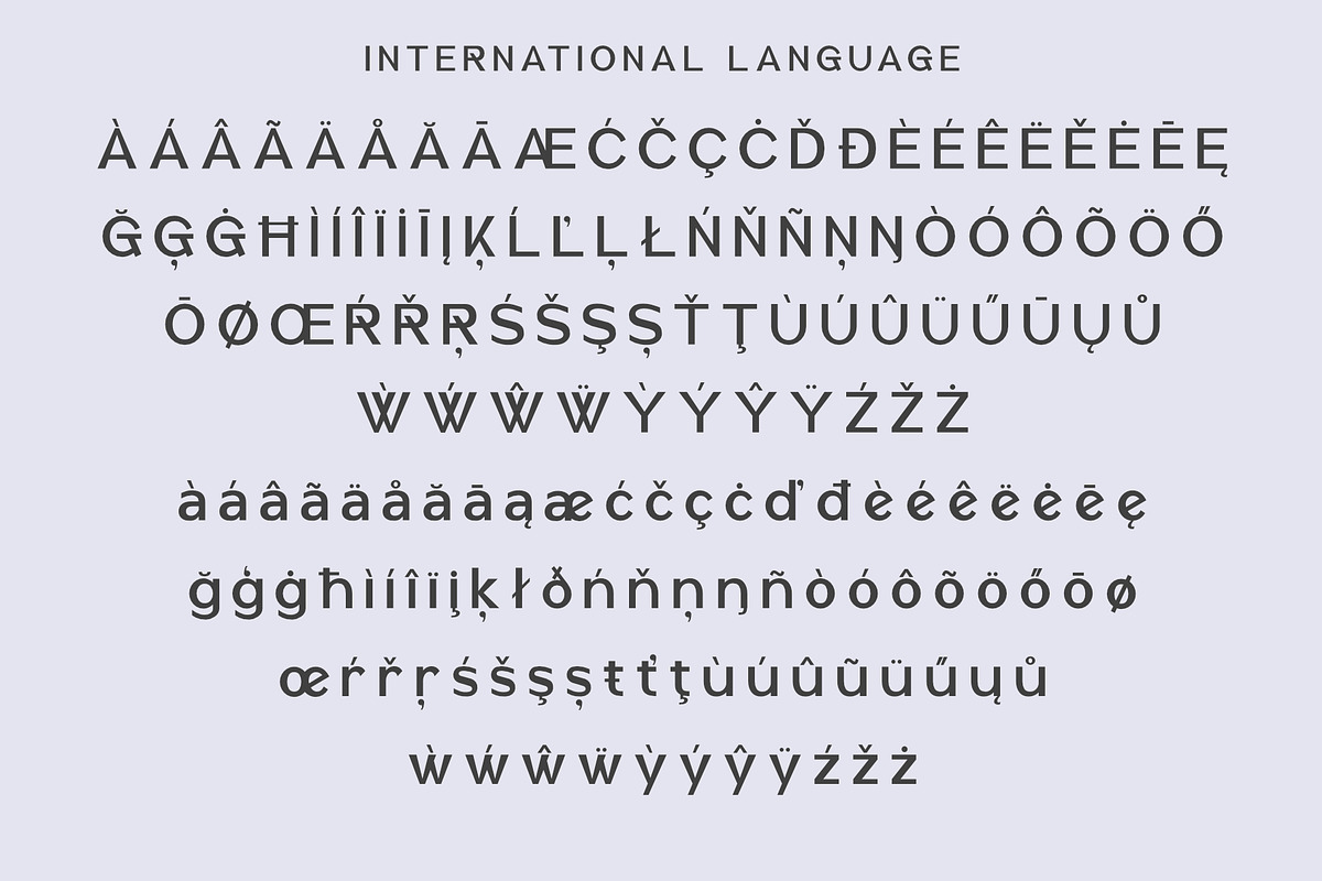 Rabsur - Modern Ligatures Sans, a Sans Serif Font by Sealoung (Photo 2 of 11)