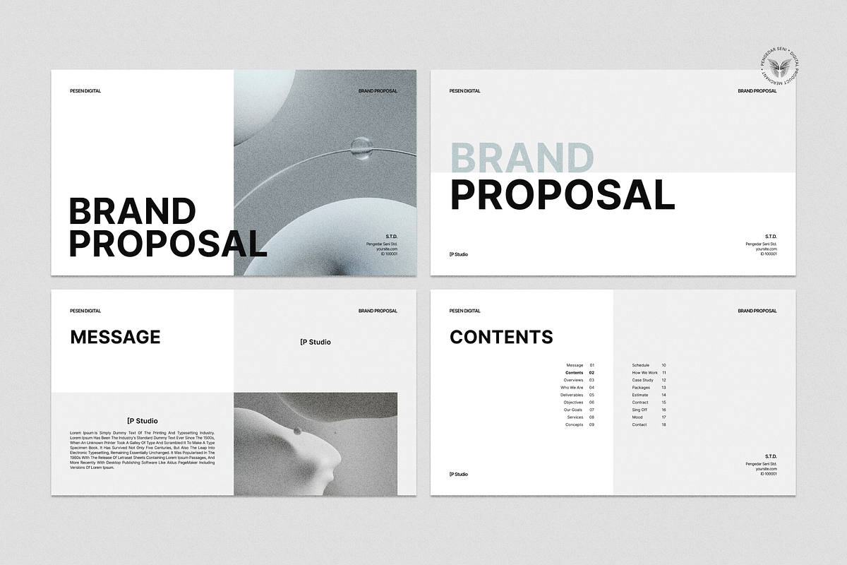 PeSen | Clean Proposal for Figma, a Presentation Template by Pengedar Seni (Photo 2 of 7)