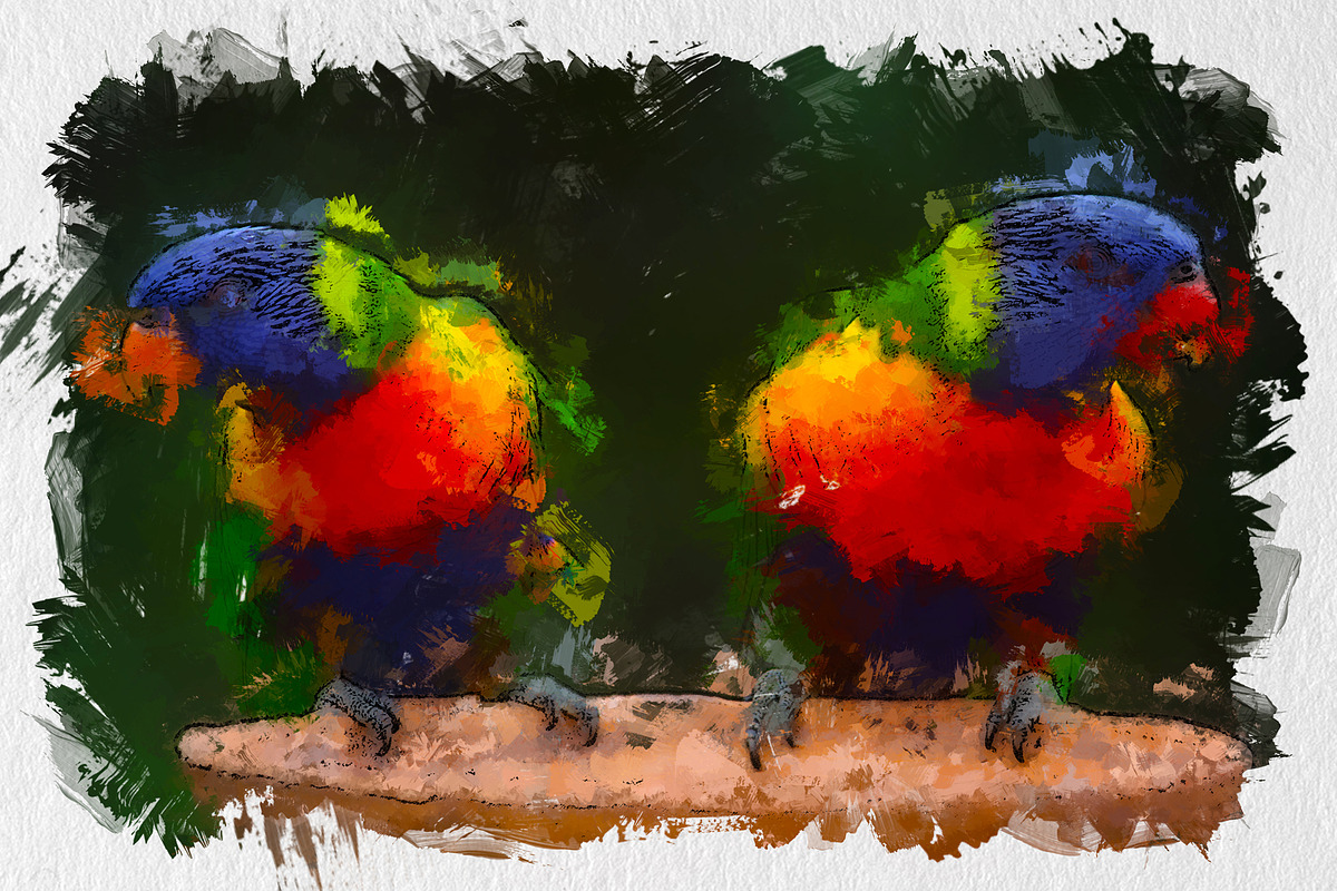 Acrylic oil Painting PS Action, an Action Add-On by INTENTFX (Photo 18 of 20)