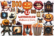 Vintage Halloween & Cinema Clipart, an Illustration by Dream Creation (Thumbnail 1 of 7)
