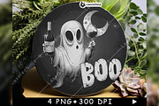 Drunk Ghost BOO Wine Bottle Signage, a Background Graphic by LaseredNinja (Thumbnail 4 of 7)