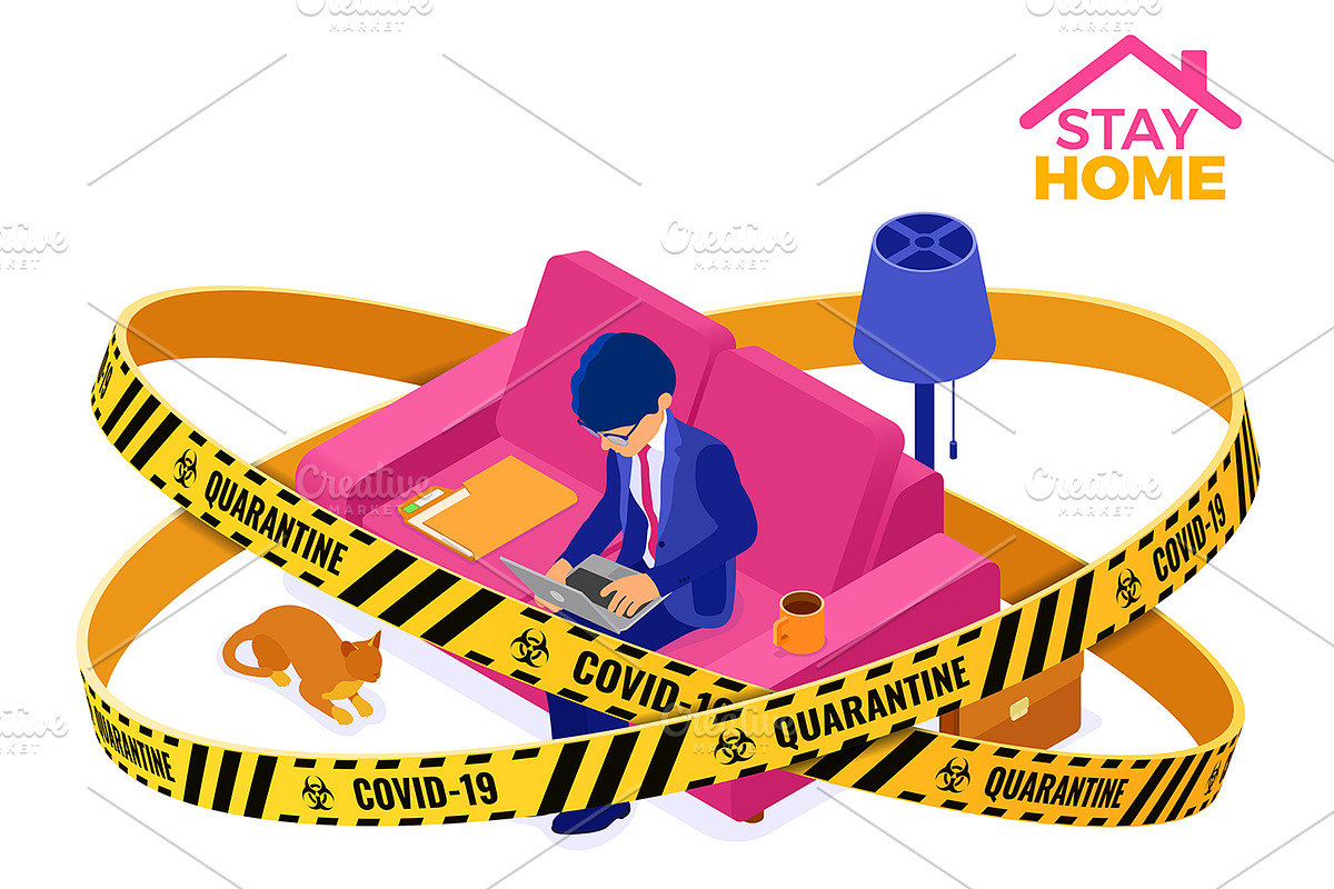 Covid-19 Coronavirus Stop Stay Home, an Education Illustration by TAlex (Photo 3 of 16)