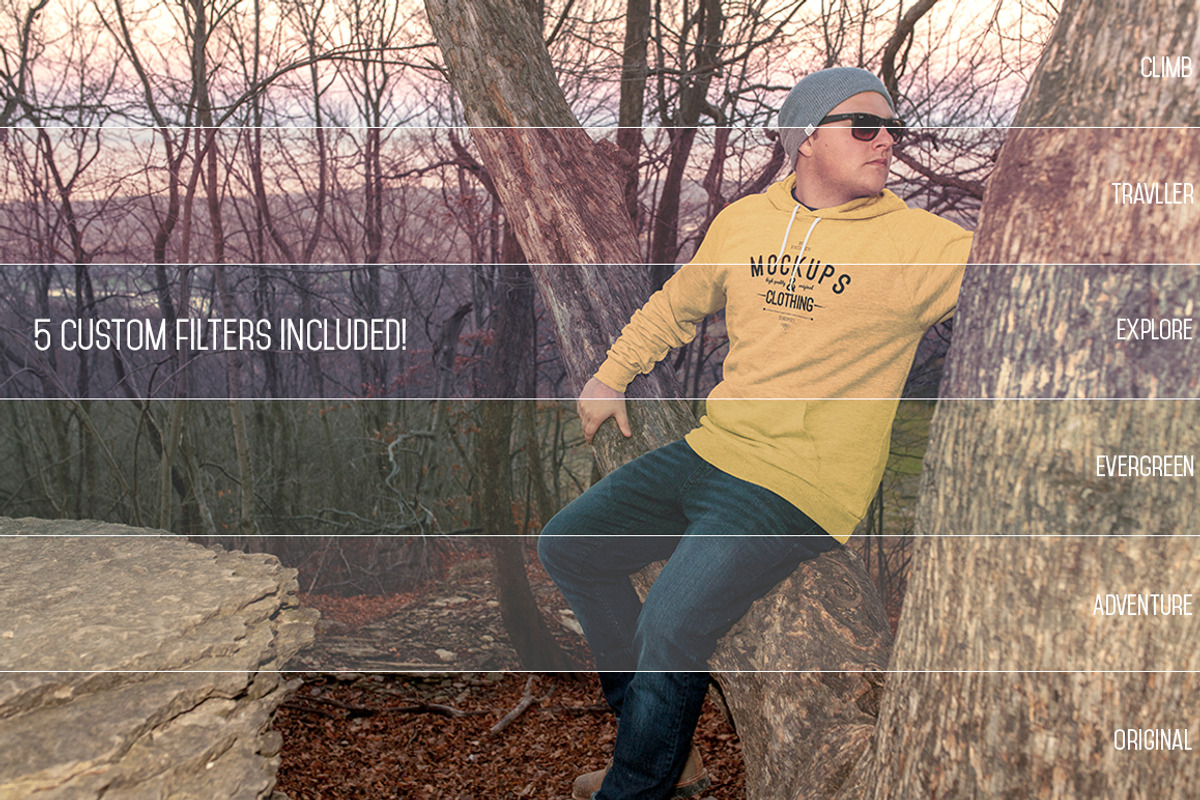 10 Pullover Hoodie Mockups, a Hoody Mockup by ZedProMedia (Photo 4 of 5)