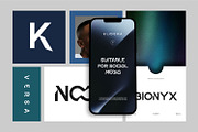 KLOEMA Logo Modern Bold Font, a Sans Serif Font by WhymoreArt (Thumbnail 9 of 11)