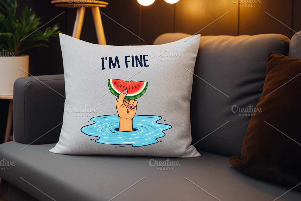 Funny Summer Watermelon Design, a Seasonal Illustration by Design Station (Photo 4 of 6)