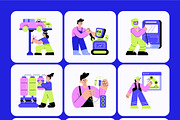 Machine Illustration Art Set, a Technology Illustration by Brickclay (Thumbnail 8 of 9)