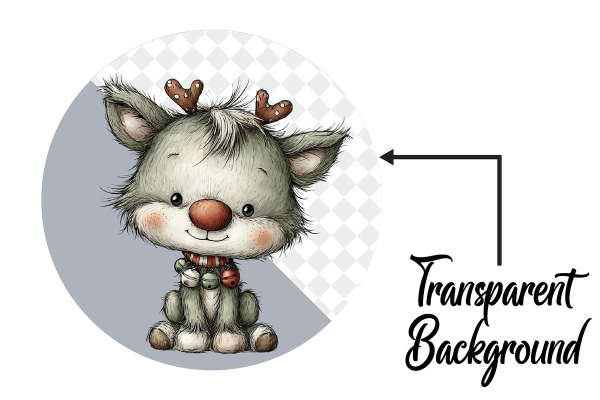 Whimsical Christmas Clipart, an Illustration by Pixels.Craft (Photo 2 of 6)