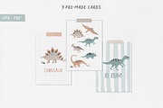 DINOSAURS clipart + SVG files, an Illustration by Alina Mubarak (Thumbnail 8 of 14)