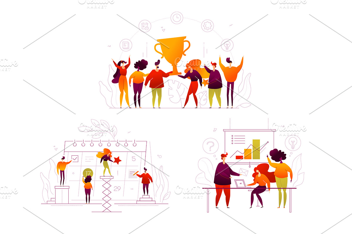 Business Team Illustration Kit, an UI Kit Template by Boyko Pictures (Photo 15 of 15)