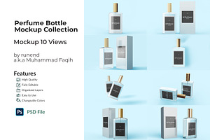 Perfume Bottle Mockup Collection, a Product Mockup by Runend