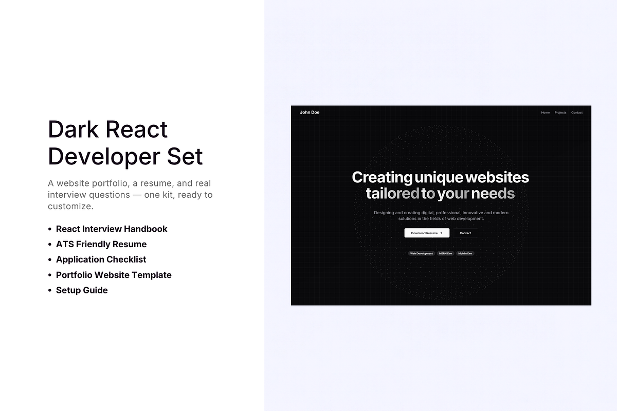 Dark React Set - Next.js, React, a React Template by sturanovic.ms (Photo 1 of 4)