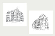 Architecture Procreate stamp brushes, a Brush Add-On by Veronika Gotovceva (Thumbnail 2 of 9)