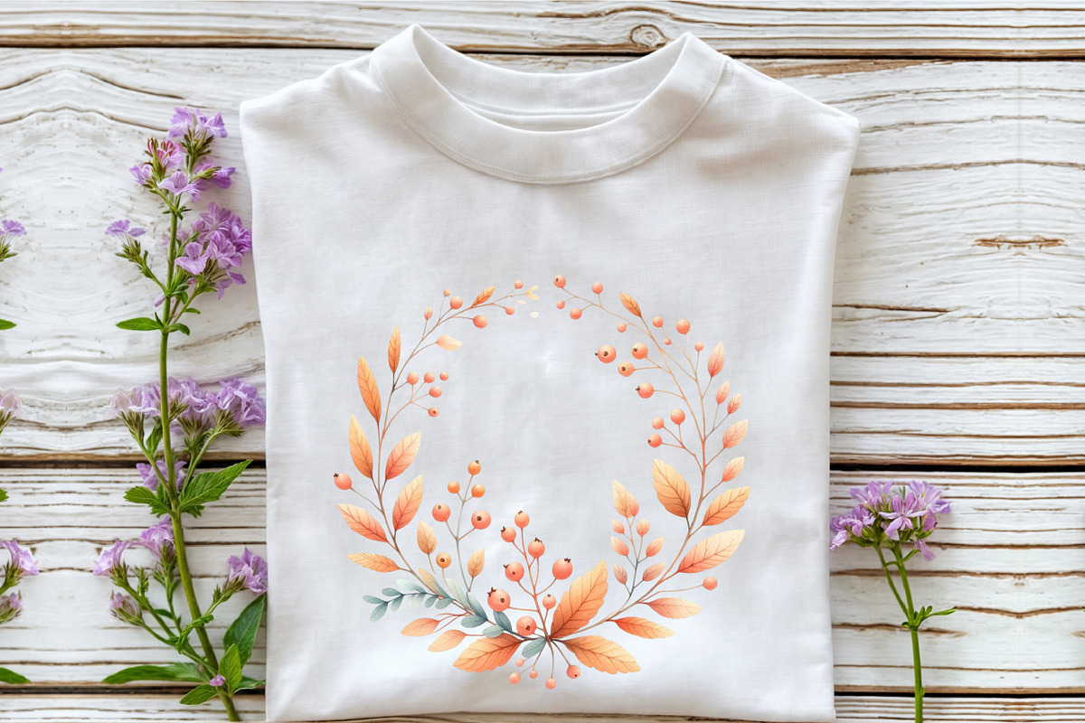 Peach Colored Autumn Clipart, an Illustration by Rose Art (Photo 4 of 8)
