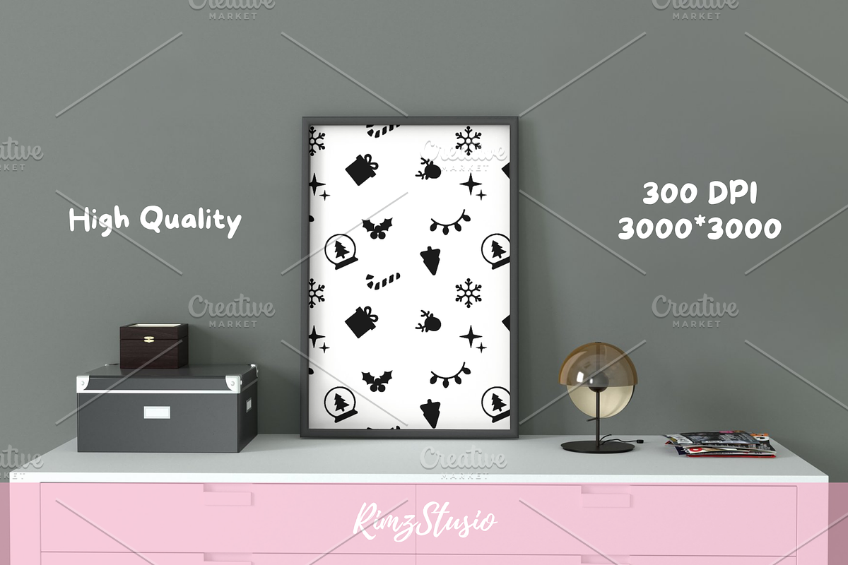 Christmas Seamless Pattern SVG, an Object Illustration by RimzStudio (Photo 4 of 6)