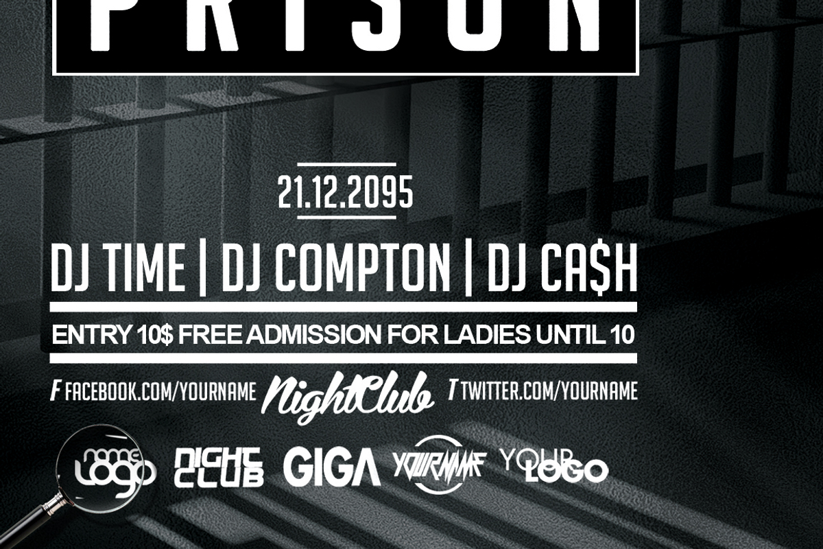 Straight Outta Party | 6in1 Flyer, a Flyer Template by GIGA-TEMPLATE (Photo 16 of 18)