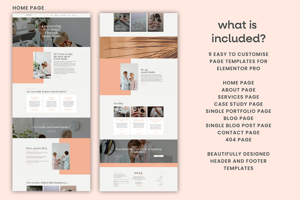 Marketing Elementor Template Kit, a WordPress Template by Templatez.Co (Photo 2 of 8)