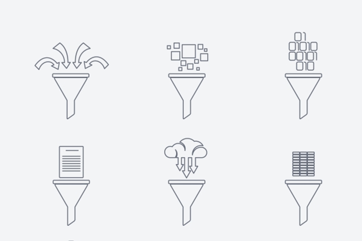 Vector filter line icons, a Graphic by Microvector