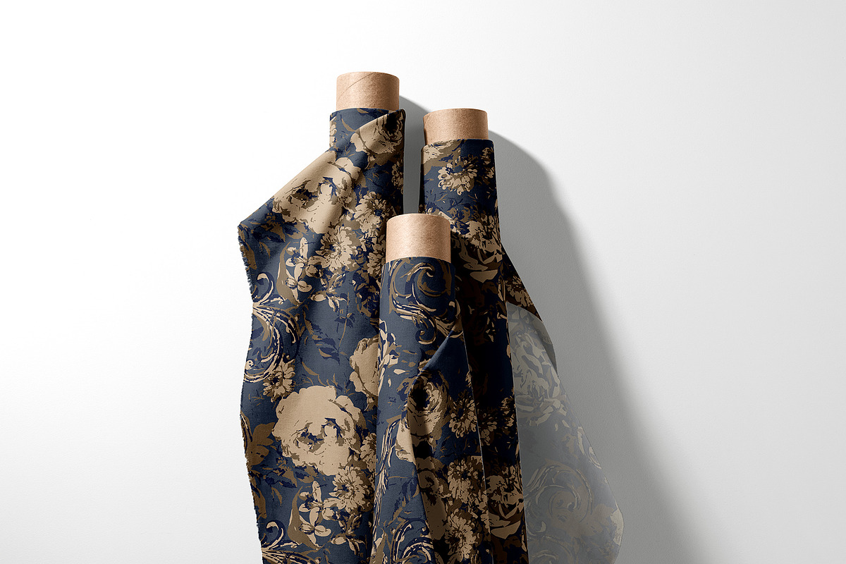 Vintage Baroque Floral Pattern, a Pattern Graphic by StudioGlouna (Photo 6 of 6)