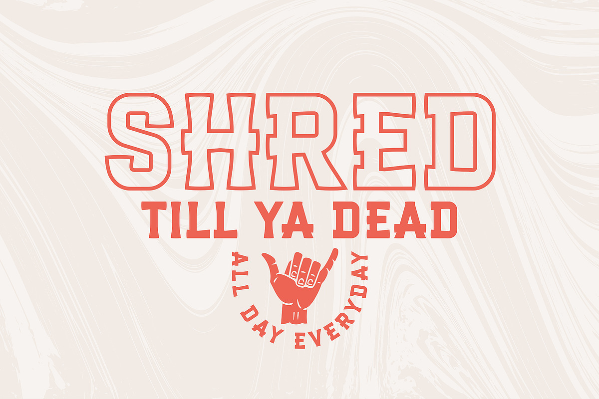 Surf Shop | Coastal Font Family preview 4