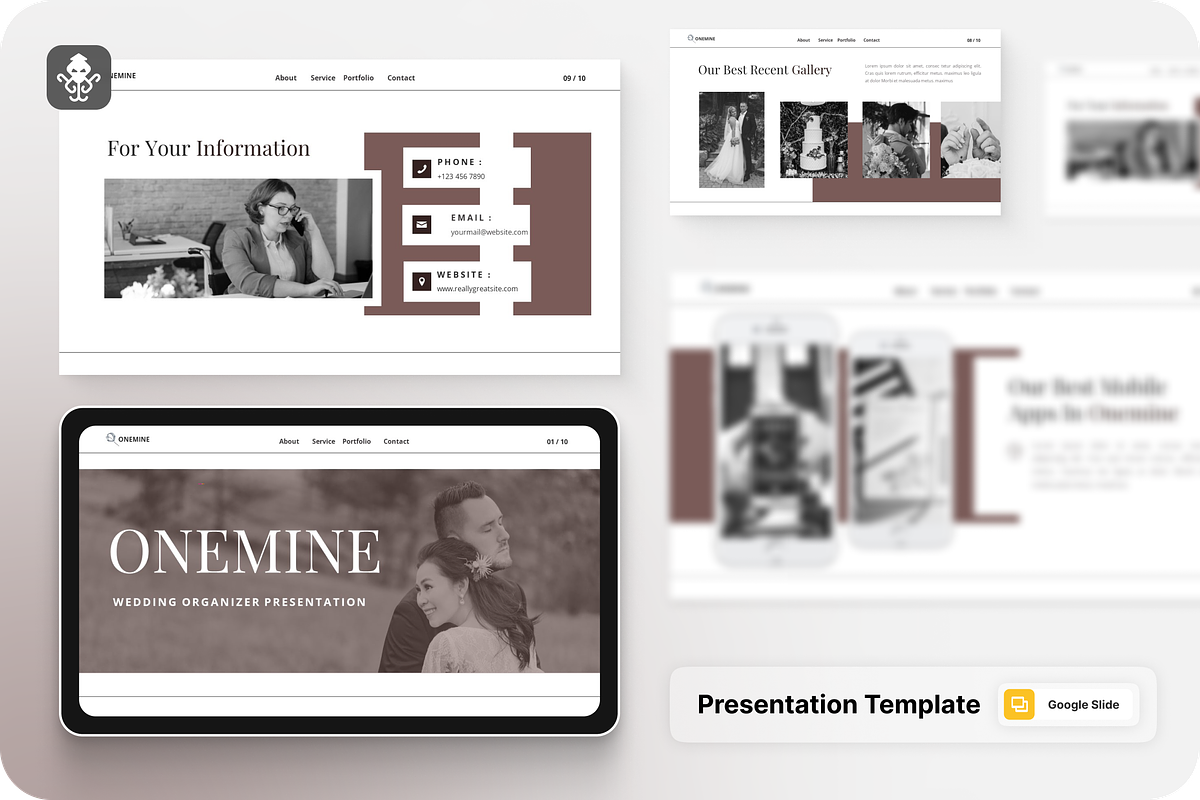 Wedding Organizer Google Slide, a Presentation Template by SquidPixey (Photo 1 of 6)