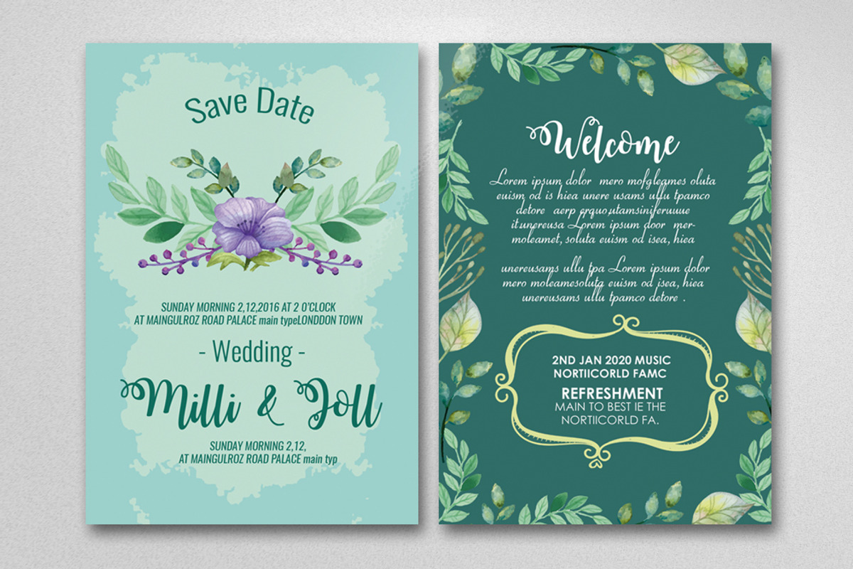Two Sided Save The Date Card, an Invitation Template by Business Flyers (Photo 2 of 2)