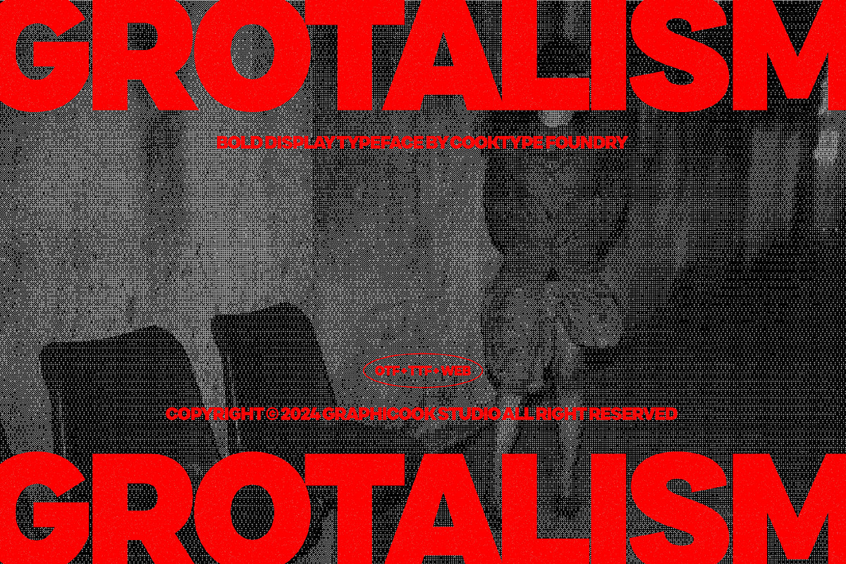 Grotalism, a Sans Serif Font by graphicook (Photo 1 of 10)