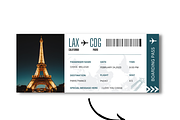 Editable Boarding Pass Template, a Card Template by YasdeyDesigns (Thumbnail 2 of 8)