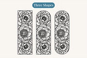 Floral Bookmark Template Bundle, a Stationery Template by Kusumaillustration (Thumbnail 3 of 11)