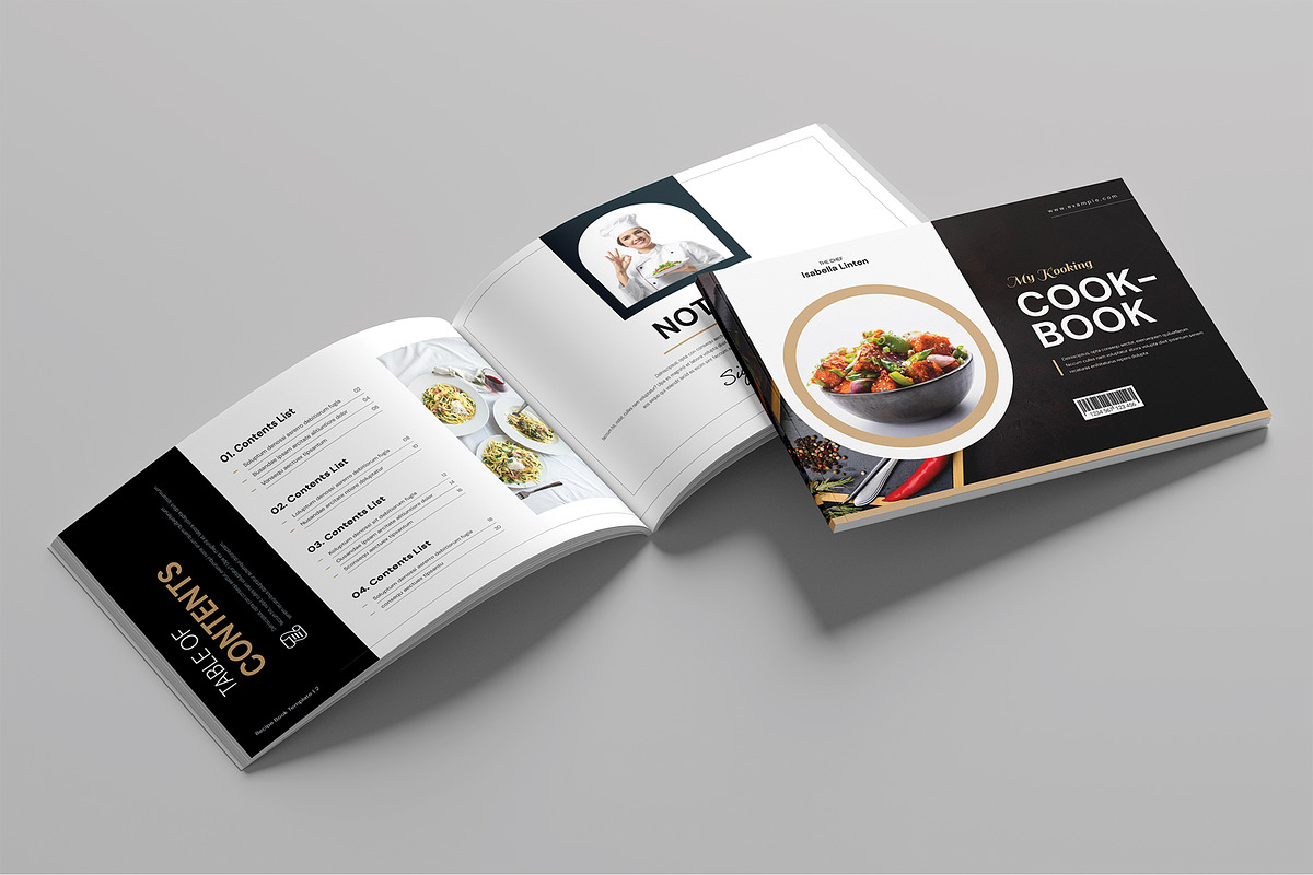 Recipe Book Template Landscape preview 2
