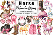 Watercolor Horse Clipart, a Graphic by CitraGraphics (Thumbnail 1 of 4)