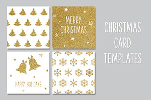 Christmas Gold Greeting Cards