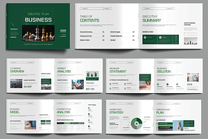 Modern Business Plan Template Design, a Brochure Template by MightyDesign